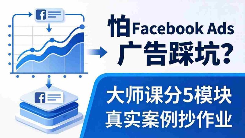 （18174期）怕 Facebook Ads 广告踩坑？大师课分 5 模块教你做广告、搞扩量，还带真实案例抄作业！-金启创业网 - 网上赚钱方法教程大全 - www.jinqi6.top