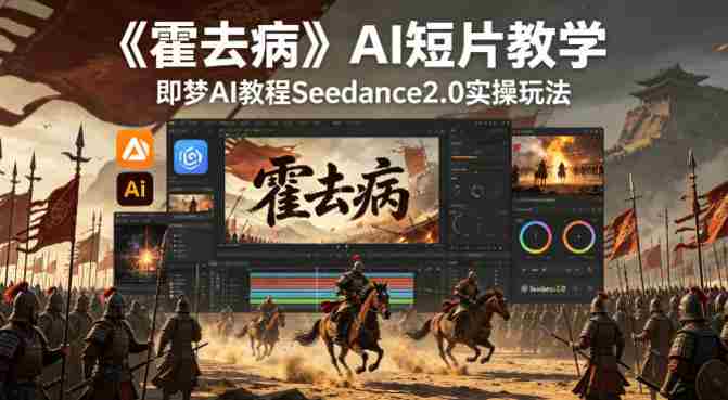 《霍去病》AI短片教学，即梦AI教程Seedance2.0实操玩法-金启创业网 - 网上赚钱方法教程大全 - www.jinqi6.top