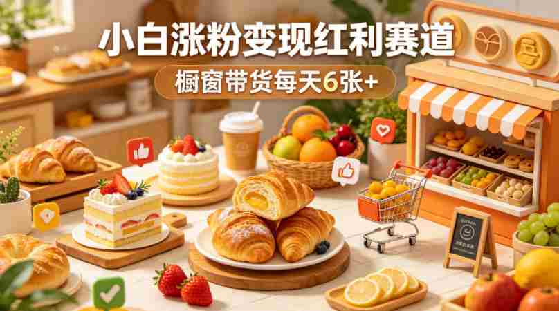 AI美食定格动画视频，小白涨粉变现红利赛道，橱窗带货每天6张+-金启创业网 - 网上赚钱方法教程大全 - www.jinqi6.top