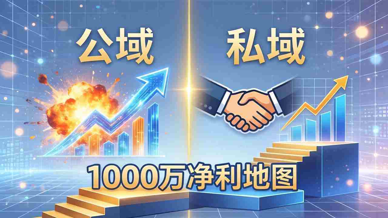 （18217期）公域玩命出爆款，私域悄悄做成交：这套AI内训课，2026给你打通1000万净利的地图-金启创业网 - 网上赚钱方法教程大全 - www.jinqi6.top