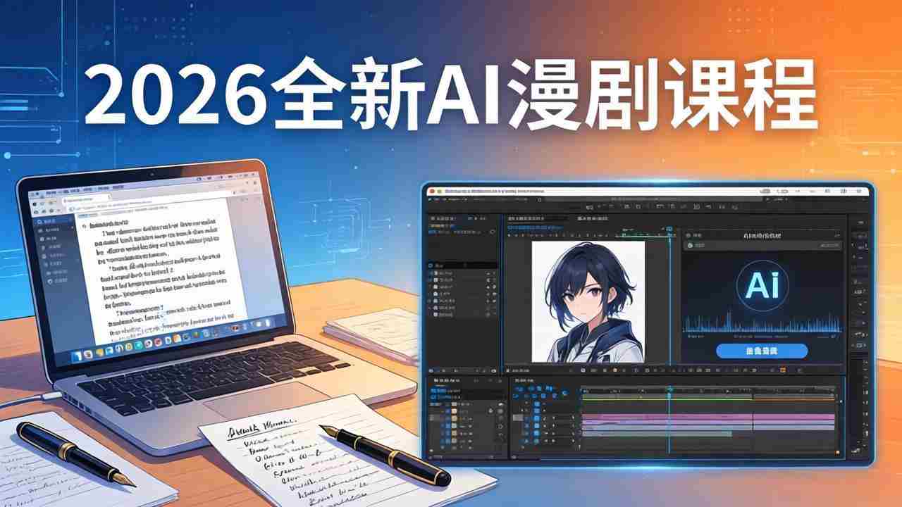 （17893期）2026全新AI漫剧课程：覆盖创作全链路，教你写作分镜剪辑配音一站式打造漫剧作品-金启创业网 - 网上赚钱方法教程大全 - www.jinqi6.top
