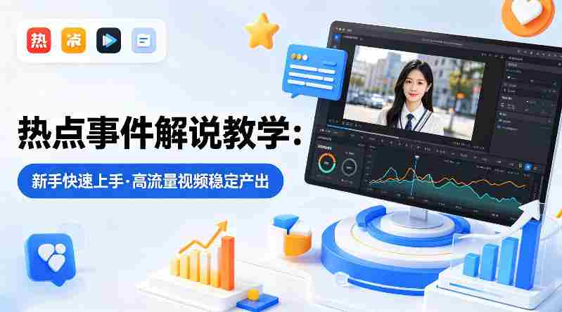 某大V的热点事件解说教学，新手也能快速上手，稳定产出高流量解说视频-金启创业网 - 网上赚钱方法教程大全 - www.jinqi6.top