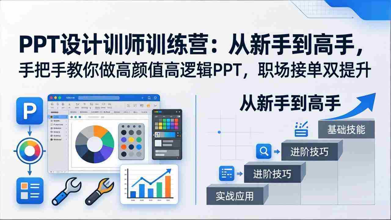 （17886期）PPT设计训师训练营：从新手到高手，手把手教你做高颜值高逻辑PPT，职场接单双提升-金启创业网 - 网上赚钱方法教程大全 - www.jinqi6.top