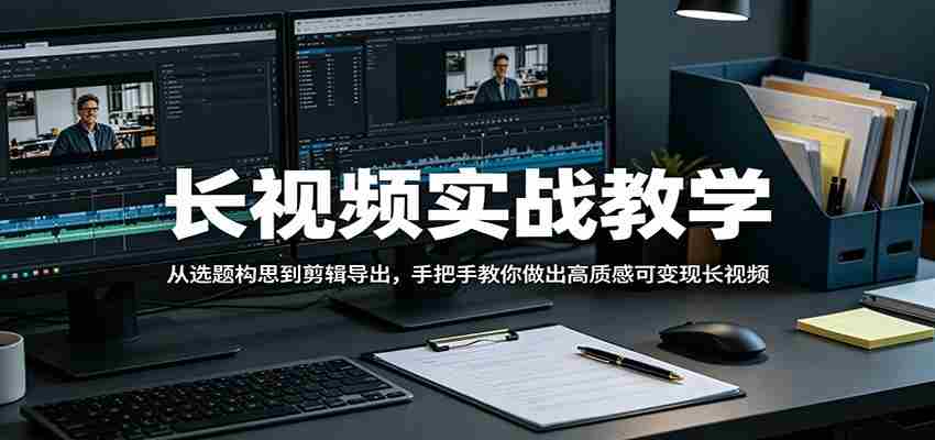 长视频实战教学，从选题构思到剪辑导出，手把手教你做出高质感可变现长视频-金启创业网 - 网上赚钱方法教程大全 - www.jinqi6.top