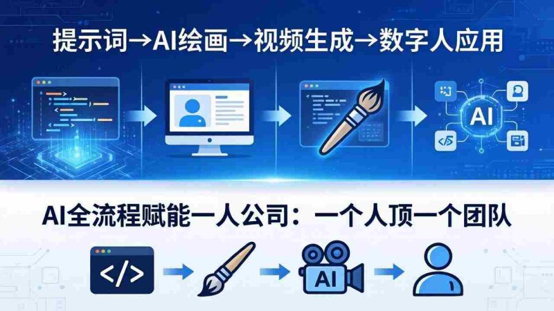 （18265期）AI全流程赋能一人公司：提示词、绘画、视频、数字人、编程，一个人顶一个团队-金启创业网 - 网上赚钱方法教程大全 - www.jinqi6.top