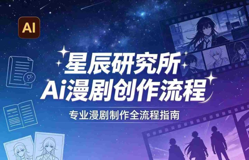 AI漫剧创作全流程指南|从工具到编剧,从流量到变现,小白也能学会的专业漫剧制作法-金启创业网 - 网上赚钱方法教程大全 - www.jinqi6.top