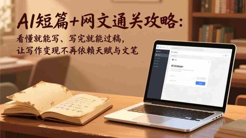 （18064期）AI短篇+网文通关攻略-更新4月：看懂就能写、写完就能过稿，让写作变现不再依赖天赋与文笔-金启创业网 - 网上赚钱方法教程大全 - www.jinqi6.top