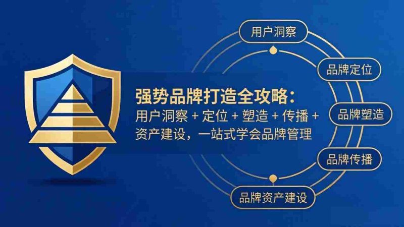 （17889期）强势品牌打造全攻略：用户洞察 + 定位 + 塑造 + 传播 + 资产建设，一站式学会品牌管理-金启创业网 - 网上赚钱方法教程大全 - www.jinqi6.top