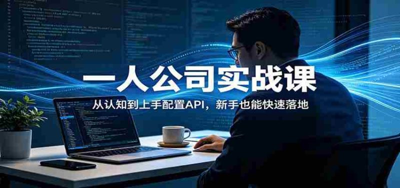 一人公司实战课：从认知到上手配置API，新手也能快速落地-金启创业网 - 网上赚钱方法教程大全 - www.jinqi6.top