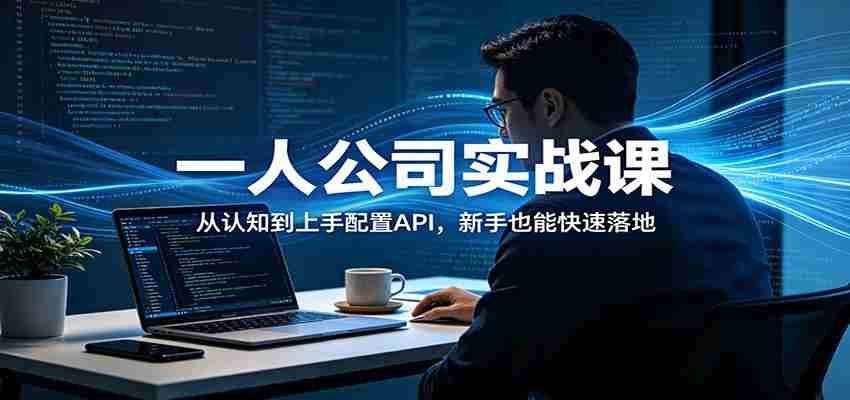 一人公司实战课：从认知到上手配置API，新手也能快速落地-金启创业网 - 网上赚钱方法教程大全 - www.jinqi6.top