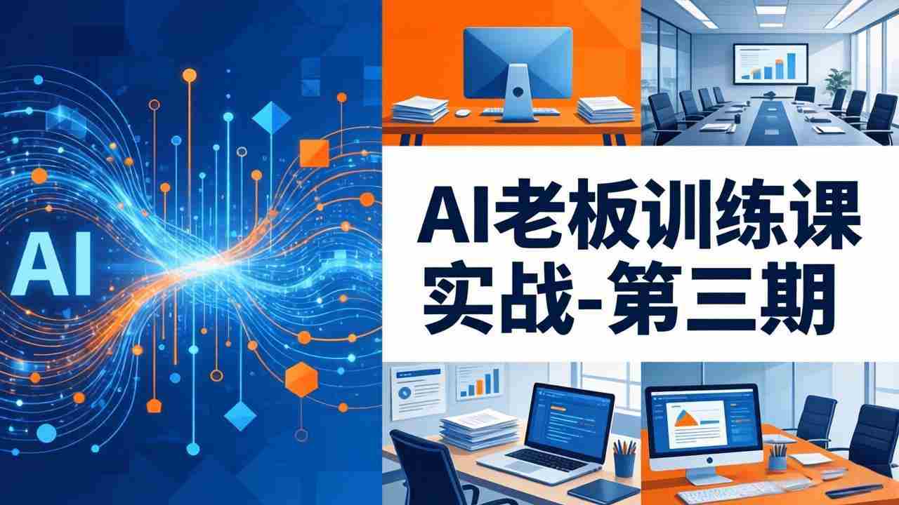 （18025期） AI老板训练课实战-第三期：AI+内容应用落地教学，从0到1打通AI变现完整路径-金启创业网 - 网上赚钱方法教程大全 - www.jinqi6.top