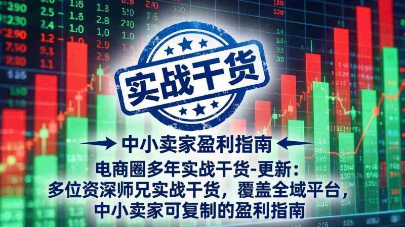 （18231期）电商圈多年实战干货-更新4月27：多位资深师兄实战干货/覆盖全域平台，中小卖家可复制的盈利指南-金启创业网 - 网上赚钱方法教程大全 - www.jinqi6.top