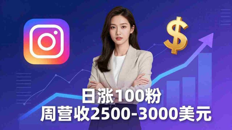 (18299期)想做数字产品?Sheri亲授:日涨100粉、每周2500至3000美元的营收,Instagram躺着赚-金启创业网 - 网上赚钱方法教程大全 - www.jinqi6.top