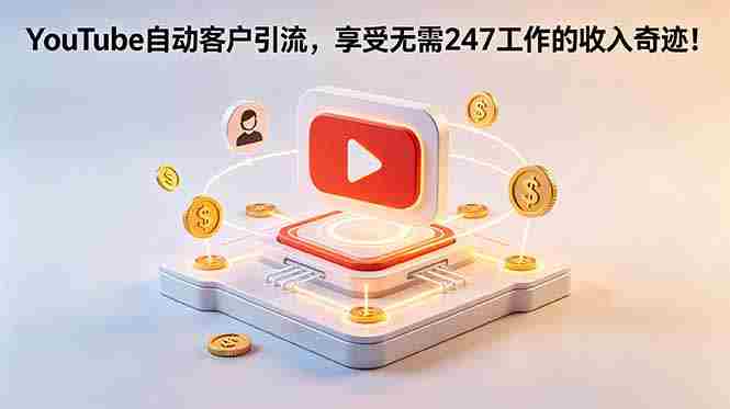 （18658期）YouTube 自动客户引流，享受无需 247 工作的收入奇迹！【原创双语字幕】-金启创业网 - 网上赚钱方法教程大全 - www.jinqi6.top