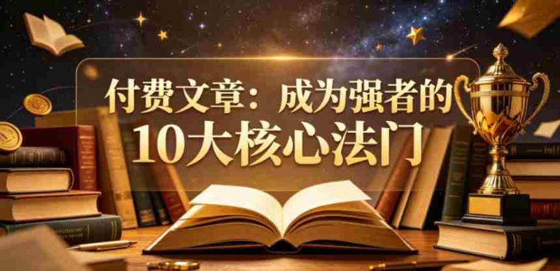 付费文章:成为强者的10大核心法门-金启创业网 - 网上赚钱方法教程大全 - www.jinqi6.top