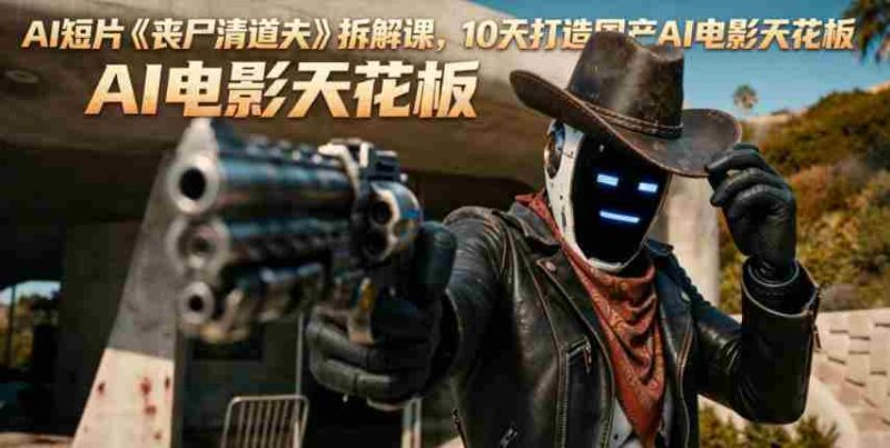 AI短片《丧尸清道夫》拆解课,10天打造国产AI电影天花板-金启创业网 - 网上赚钱方法教程大全 - www.jinqi6.top