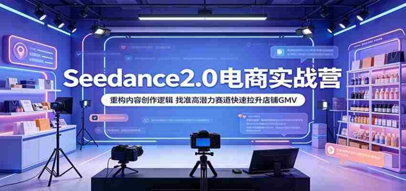 Seedance2.0电商实战营:重构内容创作逻辑,找准高潜力赛道快速拉升店铺GMV-金启创业网 - 网上赚钱方法教程大全 - www.jinqi6.top