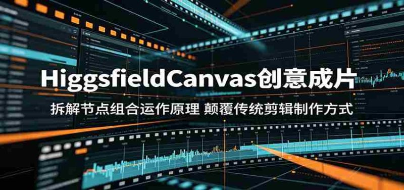 HiggsfieldCanvas创意成片:拆解节点组合运作原理,颠覆传统剪辑制作方式-金启创业网 - 网上赚钱方法教程大全 - www.jinqi6.top