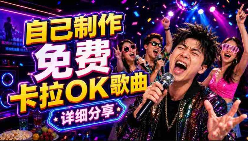 零基础AI制作免费卡拉OK视频教程,从歌曲生成、音轨分离到字幕制作、视频导出,手把手教学-金启创业网 - 网上赚钱方法教程大全 - www.jinqi6.top
