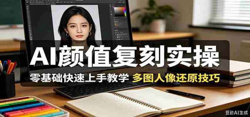 AI颜值复刻实操,零基础快速上手教学,多图人像还原技巧-金启创业网 - 网上赚钱方法教程大全 - www.jinqi6.top