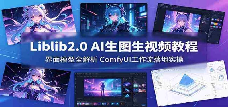 Liblib2.0 AI生图生视频教程:界面模型全解析,ComfyUI工作流落地实操-金启创业网 - 网上赚钱方法教程大全 - www.jinqi6.top