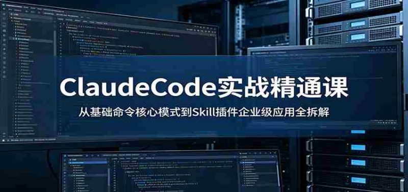 ClaudeCode实战精通课:从基础命令核心模式到Skill插件企业级应用全拆解-金启创业网 - 网上赚钱方法教程大全 - www.jinqi6.top
