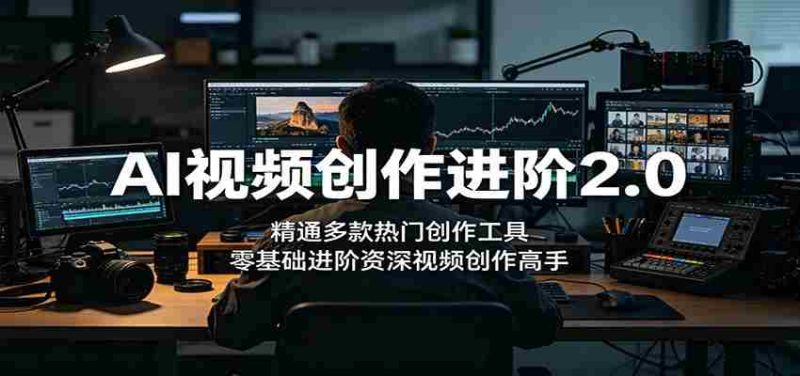 AI视频创作进阶2.0:精通多款热门创作工具,零基础进阶资深视频创作高手-金启创业网 - 网上赚钱方法教程大全 - www.jinqi6.top
