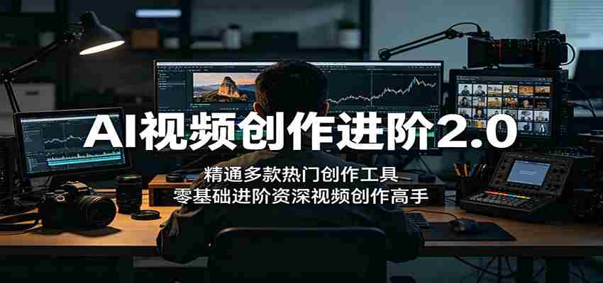 AI视频创作进阶2.0：精通多款热门创作工具，零基础进阶资深视频创作高手-金启创业网 - 网上赚钱方法教程大全 - www.jinqi6.top