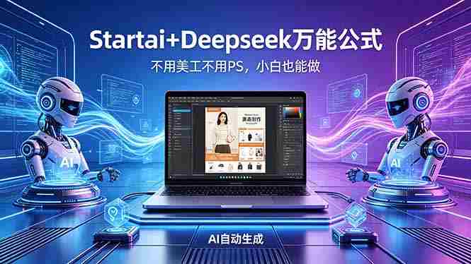 (18341期)AI自动做电商详情页:Startai+Deepseek万能公式,不用美工不用PS,小白也能做-金启创业网 - 网上赚钱方法教程大全 - www.jinqi6.top