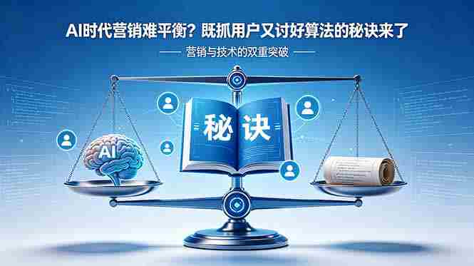 (18600期)AI时代营销难平衡?既抓用户又讨好算法的秘诀来了【原创双语字幕】-金启创业网 - 网上赚钱方法教程大全 - www.jinqi6.top