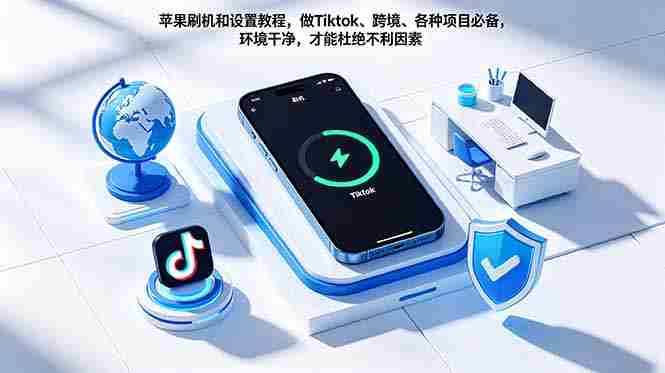 (18558期)苹果刷机和设置教程,做Tiktok、跨境、各种项目必备,环境干净,才能杜绝不利因素-金启创业网 - 网上赚钱方法教程大全 - www.jinqi6.top