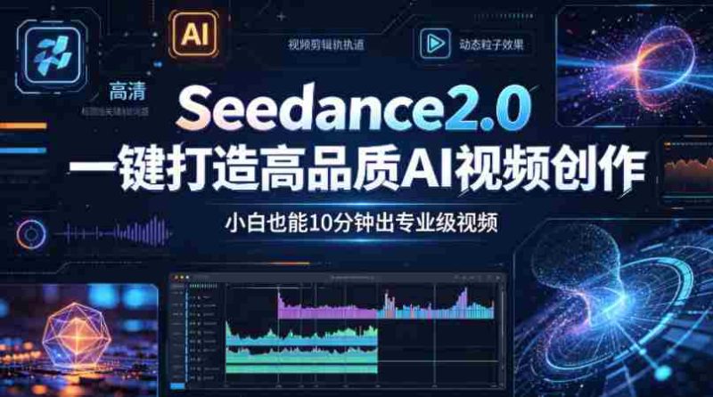 Seedance2.0一键打造高品质AI视频创作,小白也能10分钟出专业级视频-金启创业网 - 网上赚钱方法教程大全 - www.jinqi6.top