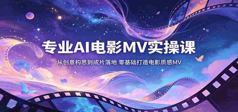 专业AI电影MV实操课:从创意构思到成片落地,零基础打造电影质感MV-金启创业网 - 网上赚钱方法教程大全 - www.jinqi6.top