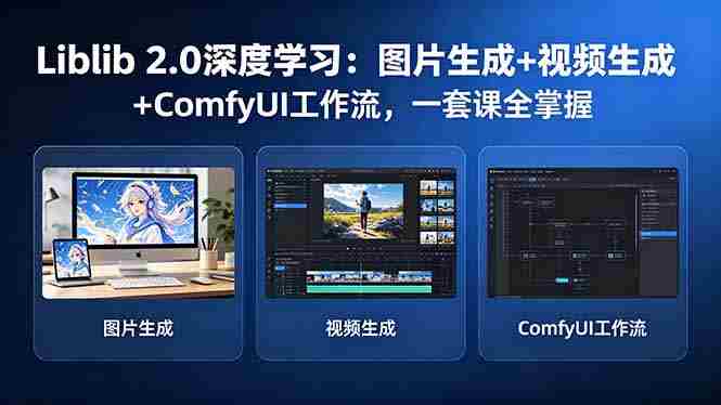 (18349期)Liblib 2.0深度学习:图片生成+视频生成+ComfyUI工作流,一套课全掌握-金启创业网 - 网上赚钱方法教程大全 - www.jinqi6.top