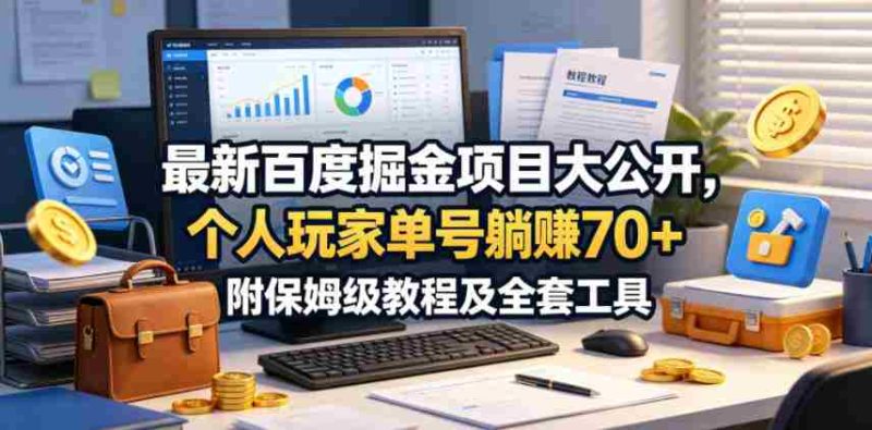 最新百度掘金项目大公开,个人玩家单号躺賺70+,附保姆级教程及全套工具【揭秘】-金启创业网 - 网上赚钱方法教程大全 - www.jinqi6.top