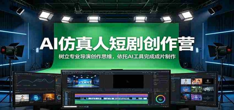 AI仿真人短剧创作营：树立专业导演创作思维，依托AI工具完成成片制作-金启创业网 - 网上赚钱方法教程大全 - www.jinqi6.top