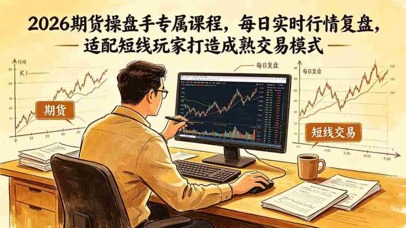 (18902期)2026期货操盘手专属课程-更新6月,每日实时行情复盘,适配短线玩家打造成熟交易模式-金启创业网 - 网上赚钱方法教程大全 - www.jinqi6.top
