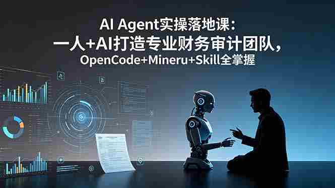 （19037期）AI Agent实操落地课：一人+AI打造专业财务审计团队，OpenCode+Mineru+Skill全掌握-金启创业网 - 网上赚钱方法教程大全 - www.jinqi6.top