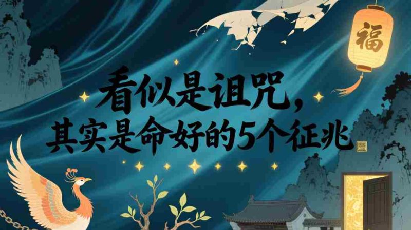 付费文章：看似是诅咒，其实是命好的5个征兆-金启创业网 - 网上赚钱方法教程大全 - www.jinqi6.top