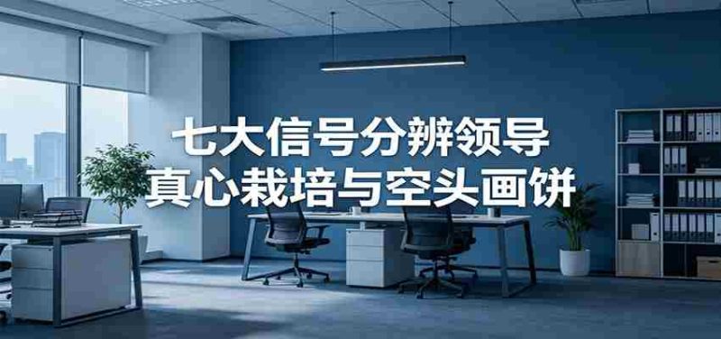 付费文章《七大信号分辨领导真心栽培与空头画饼》读懂管理背后人性逻辑-金启创业网 - 网上赚钱方法教程大全 - www.jinqi6.top