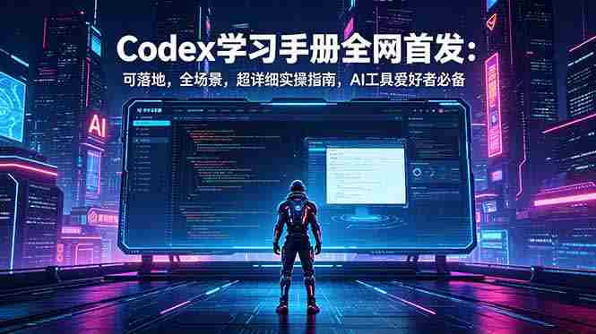 (18871期)Codex学习手册全网首发:可落地,全场景,超详细实操指南,AI工具爱好者必备-金启创业网 - 网上赚钱方法教程大全 - www.jinqi6.top