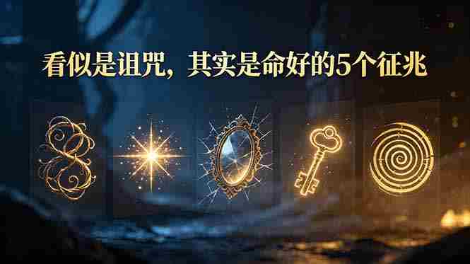 （19089期）付费文章：看似是诅咒，其实是命好的5个征兆-金启创业网 - 网上赚钱方法教程大全 - www.jinqi6.top