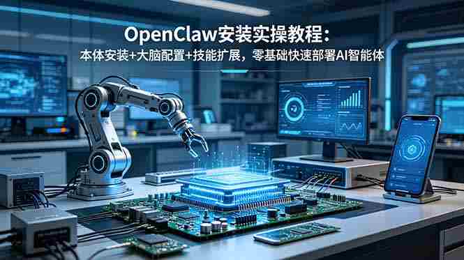 （18982期）OpenClaw安装实操教程：本体安装+大脑配置+技能扩展，零基础快速部署AI智能体-金启创业网 - 网上赚钱方法教程大全 - www.jinqi6.top