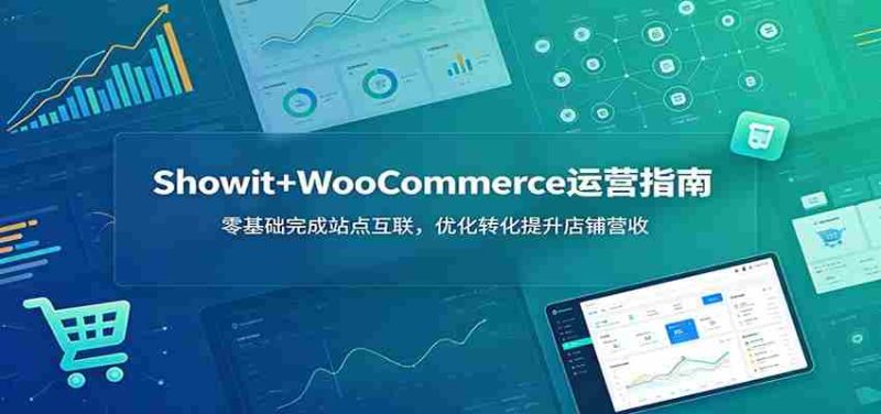 Showit+WooCommerce运营指南：零基础完成站点互联，优化转化提升店铺营收-金启创业网 - 网上赚钱方法教程大全 - www.jinqi6.top