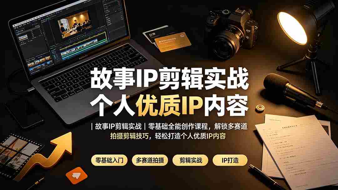 （19550期）故事IP剪辑实战｜零基础全能创作课程，解锁多赛道拍摄剪辑技巧，轻松打造个人优质IP内容-金启创业网 - 网上赚钱方法教程大全 - www.jinqi6.top