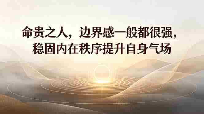 （19478期）付费文章：命贵之人，边界感一般都很强，稳固内在秩序提升自身气场-金启创业网 - 网上赚钱方法教程大全 - www.jinqi6.top
