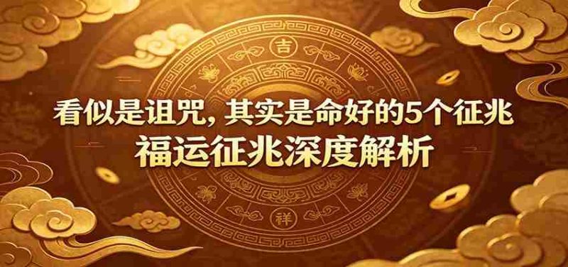 付费文章：《看似是诅咒，其实是命好的5个征兆》福运征兆深度解析-金启创业网 - 网上赚钱方法教程大全 - www.jinqi6.top