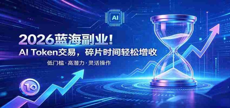 AI Token算力赛道！普通人可入局的数字副业，零门槛快速起步-金启创业网 - 网上赚钱方法教程大全 - www.jinqi6.top
