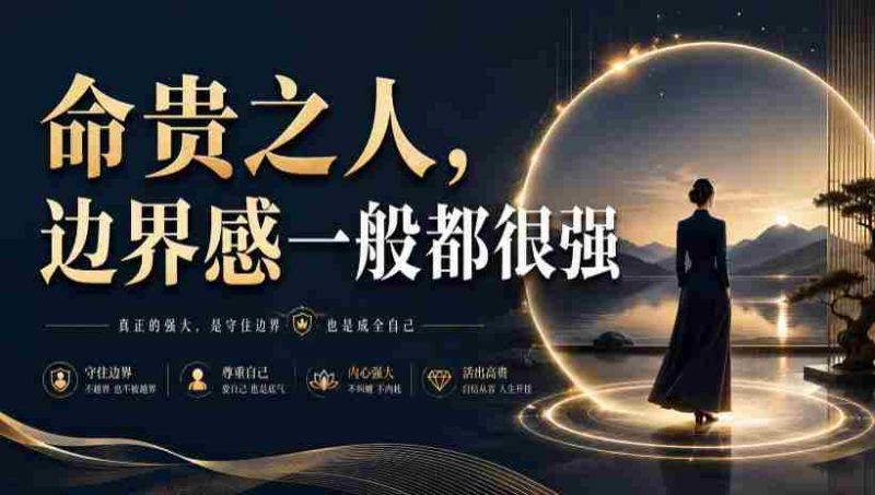 付费文章：命贵之人，边界感一般都很强-金启创业网 - 网上赚钱方法教程大全 - www.jinqi6.top
