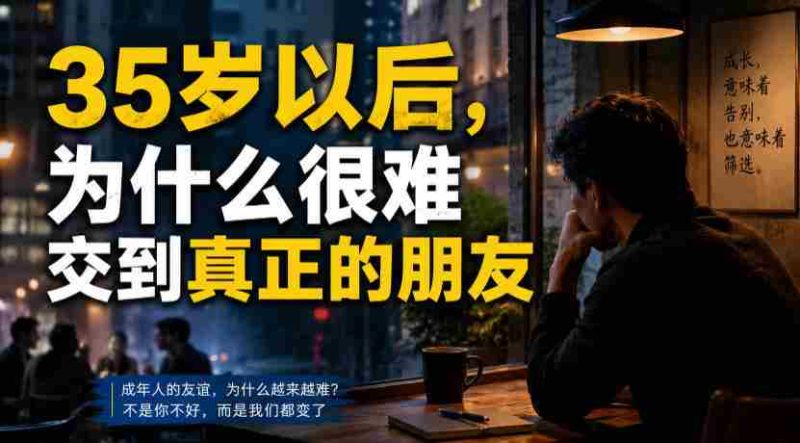 付费文章：35岁以后，为什么很难交到真正的朋友-金启创业网 - 网上赚钱方法教程大全 - www.jinqi6.top